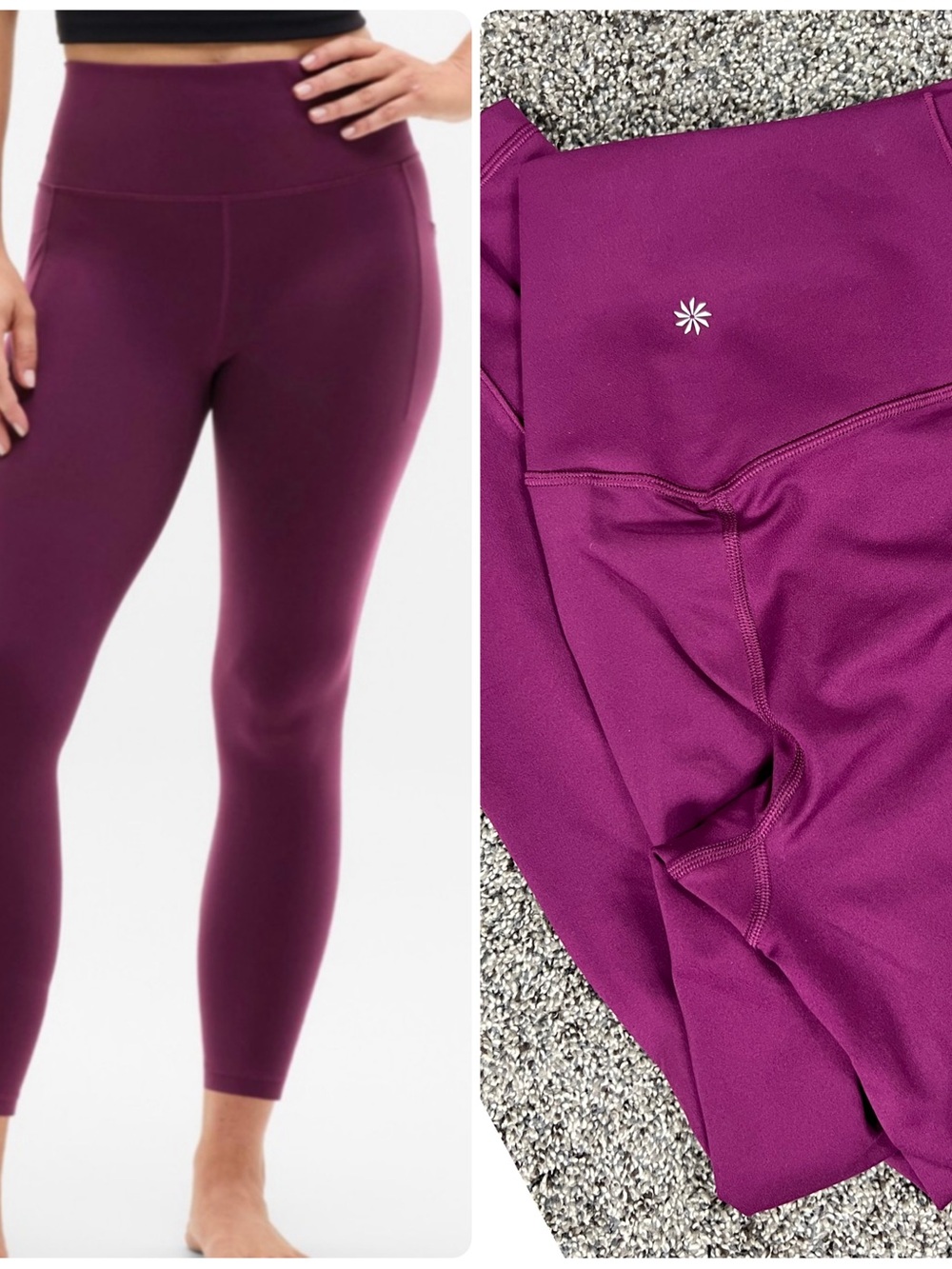 Athleta Salutation Stash Tight High Rise 3/4
